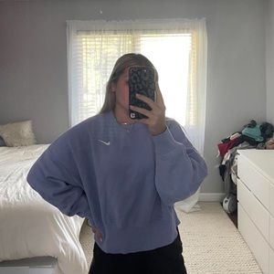 Nike lilac purple cropped sweatshirt